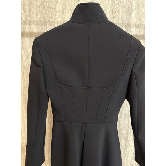 Alexander McQueen Double-Breasted Asymmetrical Black Coat - Picture 6 of 15